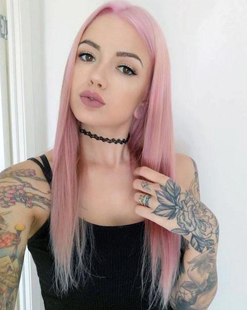 Блондинка с розовым отливом. Модный блонд 07