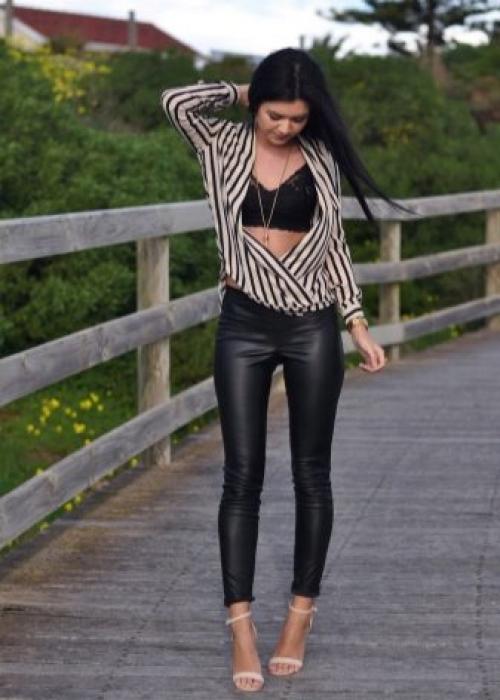 С чем носить кожаные штаны. Фасоны 01 С чем носить кожаные штаны. Фасоны 01