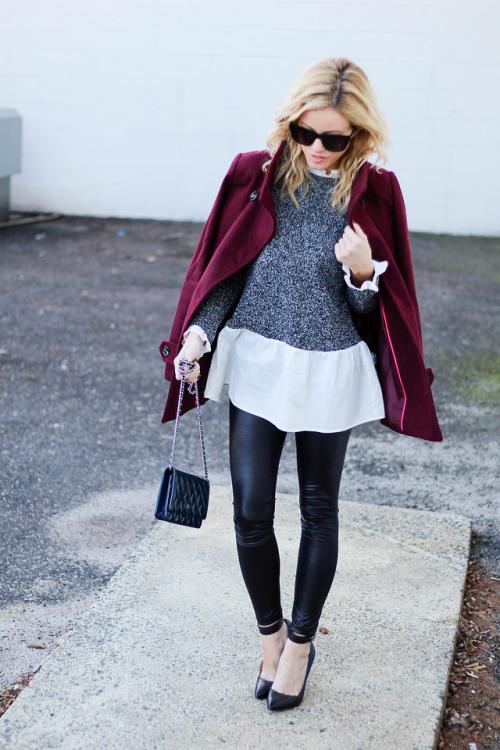 С какой обувью носить кожаные брюки зимой. С чем носить кожаные штаны