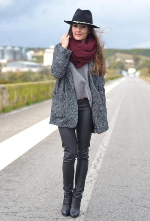 Как носить легкий шарф снуд. Виды снудов