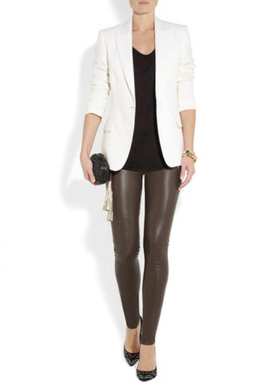 Синие леггинсы с чем носить. Какими бывают?