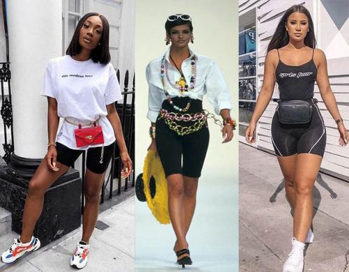 С чем носить леггинсы 2019. Модные велосипедки 2019-2020 тенденции, с чем носить облегающие шорты