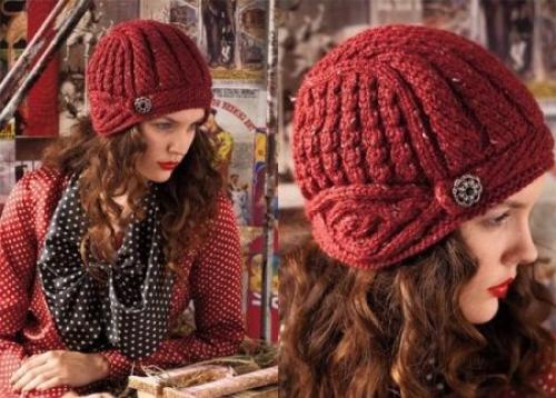 Фасон вязаной шапки для круглого лица. Модные модели 05 Фасон вязаной шапки для круглого лица. Модные модели 05