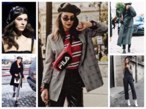 С чем носить берет осенью