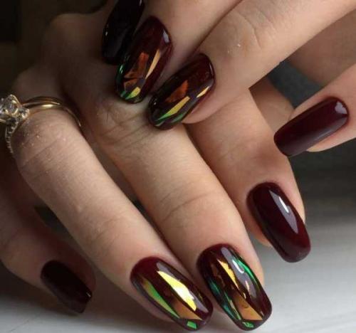 Маникюр под платье цвета марсала. Фото маникюра под платье цвета марсала 06 Маникюр под платье цвета марсала. Фото маникюра под платье цвета марсала 06