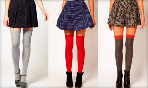 Как сделать гольфы выше колена. Длинные гольфы выше колена —, как и с чем носить?