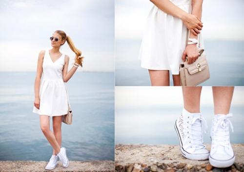 Платье вечернее с кедами. Платье с кедами