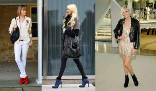 С чем носить короткие ботинки зимой. С чем носить ботильоны зимой