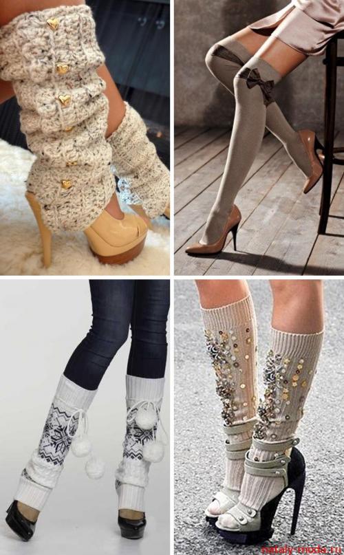 Модные гольфы 2019. Модные гетры и теплые гольфы осень-зима 2019-2019 фото
