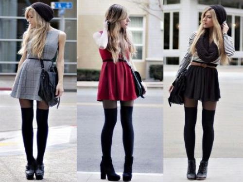 Черные гетры выше колена с чем носить. С чем носить гетры 22