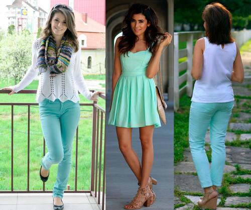 Цвет ментоловый это, какой. Цвета, сочетающиеся с мятным цветом в одежде 04