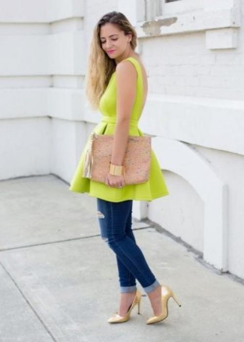 С чем носить золотые лодочки. Что подчёркивают золотые туфли в образе 05