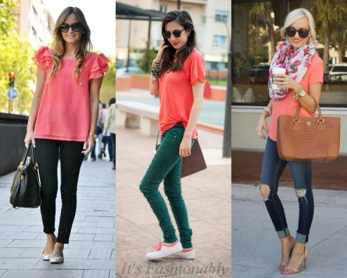 Коралловый цвет, как носить. Коралловый цвет в одежде: как носить?