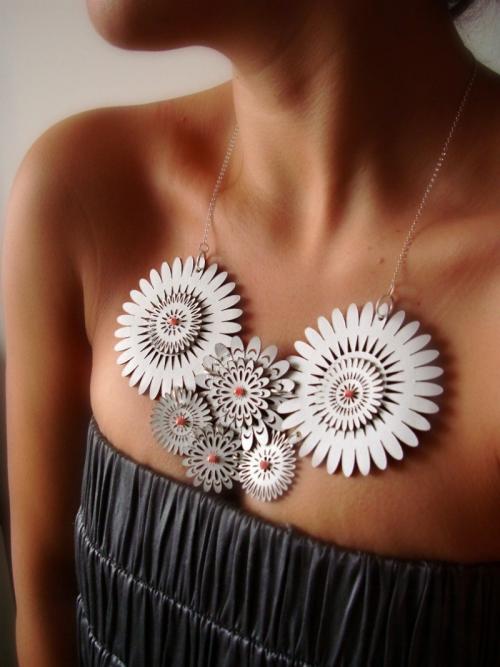 Бусы из кожи своими руками. Кулон из кожаных завитков