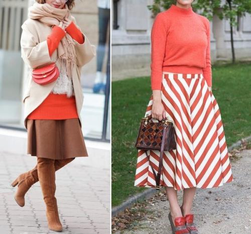 С чем носить коралловую куртку. Как стильно сочетать коралловый цвет в одежде этой зимой?