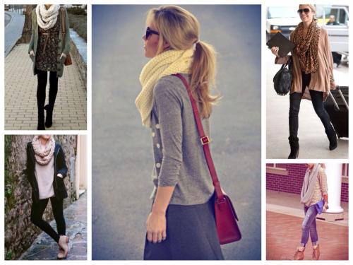 Как носить трубу шарф. Шарф-труба: как носить 08