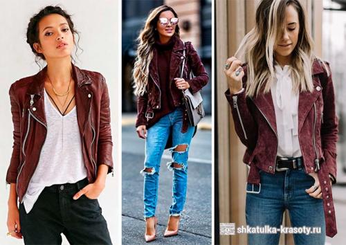 С чем носить платье цвета марсала. С чем носить цвет марсала