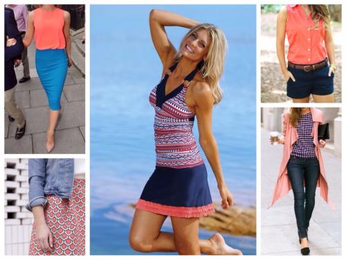 Какие цвета сочетаются с коралловым пальто. Цветовая гармония