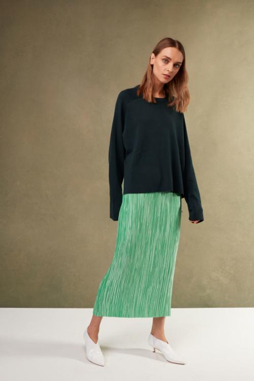 С чем носить зеленую юбку солнце. С чем носить зеленую юбку разных фасонов