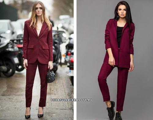 С чем носить платье цвета марсала. С чем носить цвет марсала