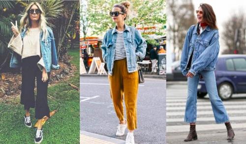 Куртка оверсайз короткая с чем носить. Джинсовка в стиле оверсайз