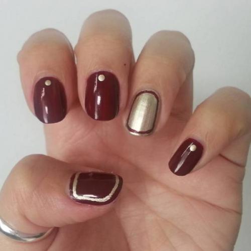Цвет марсала ногти. Маникюр цвета марсала: 10 идей