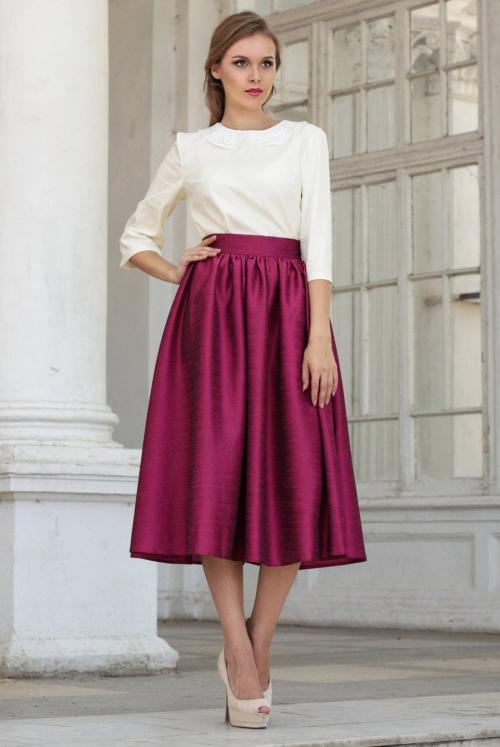 Как украсить юбку солнце. Разновидности фасона