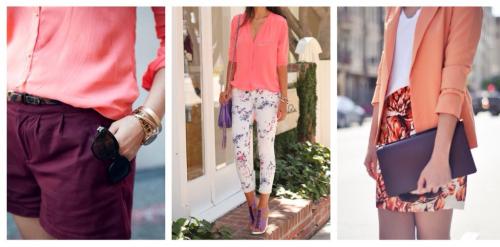 Какие цвета сочетаются с коралловым пальто. Цветовая гармония