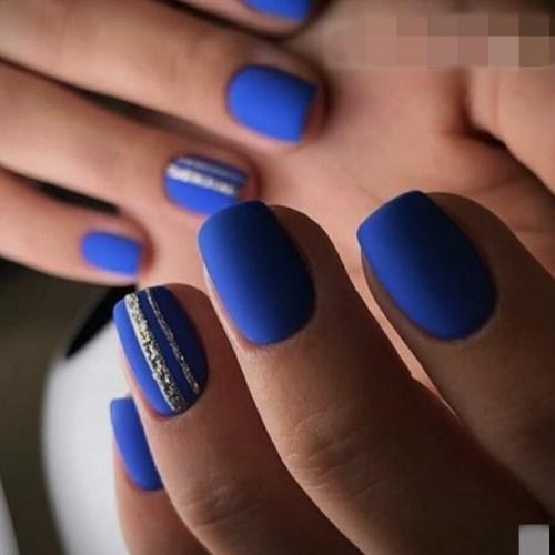 Синий маникюр 2019. Маникюр 2019 | 10 оттенков синего