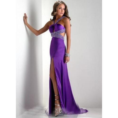 Фиолетовое платье с чем носить. Кому подойдет