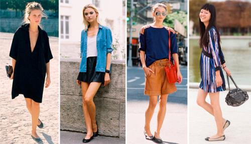 Бордовые балетки с чем носить. С чем носить балетки. Модные рекомендации с фото