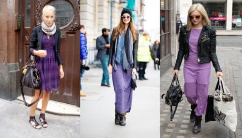 Колье под фиолетовое платье. Аксессуары и бижутерия к фиолетовому платью