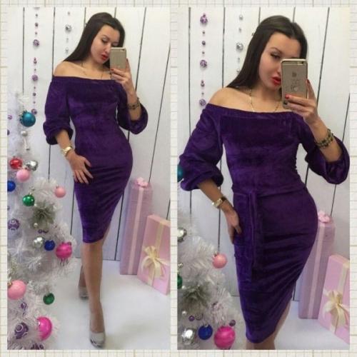 Фиолетовое платье с чем носить. Кому подойдет