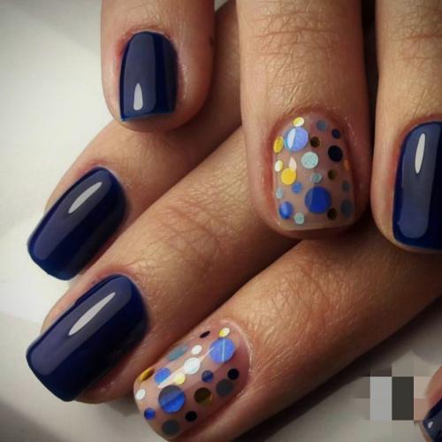 Синий маникюр 2019. Маникюр 2019 | 10 оттенков синего