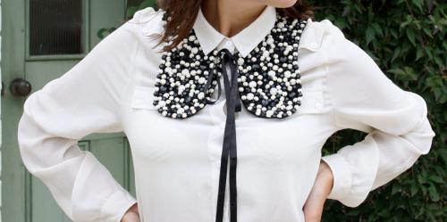 Украсить рубашку своими руками. Передняя часть 01