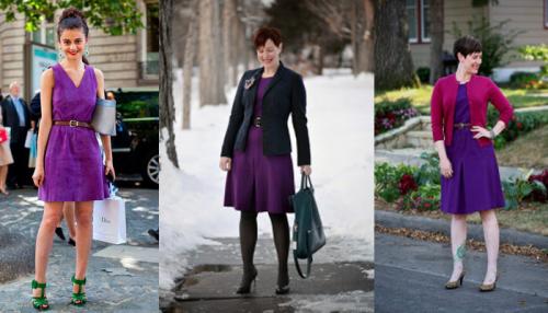 Колье под фиолетовое платье. Аксессуары и бижутерия к фиолетовому платью