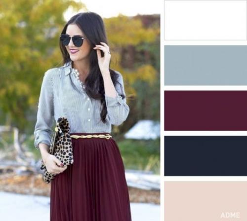Цвет марсала и розовый. Сочетание марсала с другими цветами