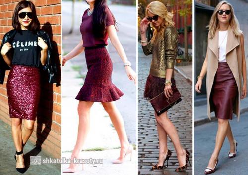 Сапоги цвет марсала с чем носить. С чем носить цвет марсала