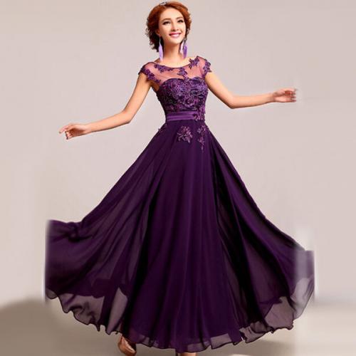 Фиолетовое платье с чем носить. Кому подойдет