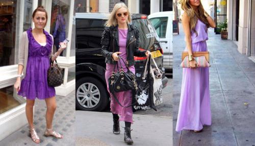 Колье под фиолетовое платье. Аксессуары и бижутерия к фиолетовому платью