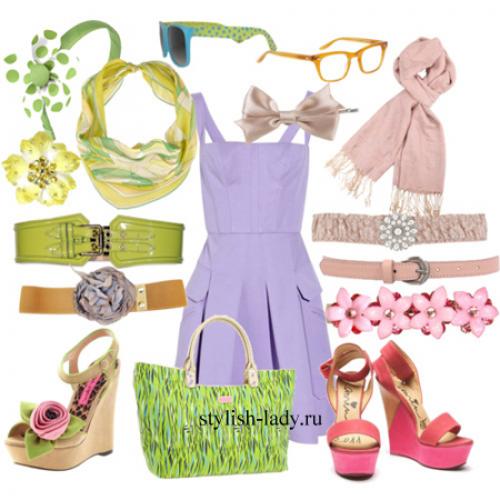 Колье под фиолетовое платье. Аксессуары и бижутерия к фиолетовому платью