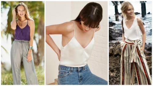 Кружевной топ под пиджак. Какие топы в бельевом стиле будут в моде?