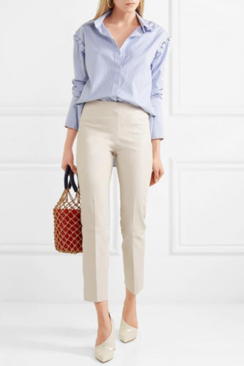 Как должны сидеть кожаные брюки. Актуальные цветовые решения