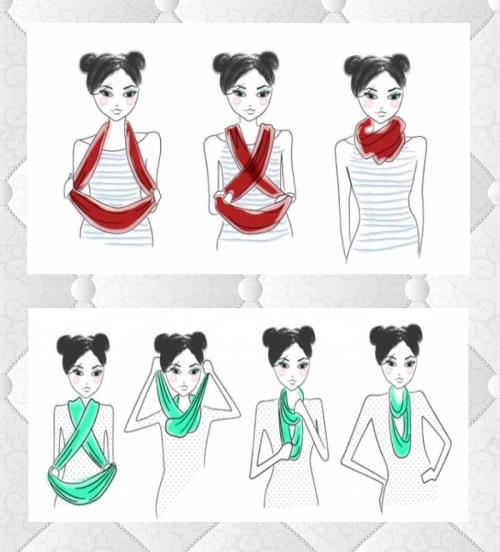 Как красиво намотать снуд на шею. Способы красиво надеть снуд