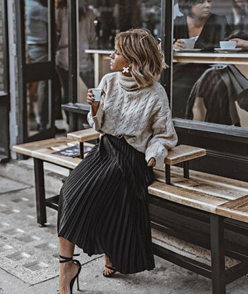 С чем носить зеленую плиссированную юбку. С чем носить юбку плиссе МИДИ? Подбираем обувь и верх