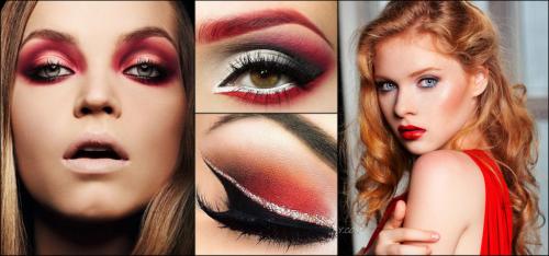 Макияж к красному платью. Как подобрать макияж если у вас красное платье
