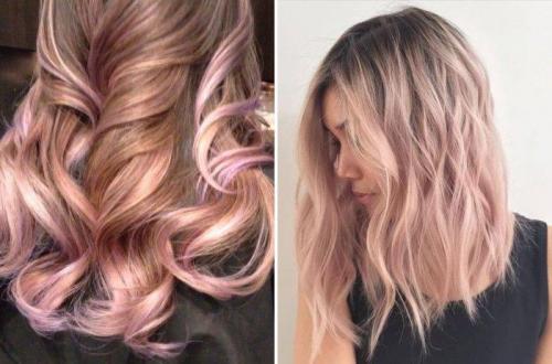 Розовый блонд омбре. Разновидности розовой гаммы омбре