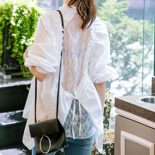 С чем носить кружевные брюки. Кружевные блузки 03