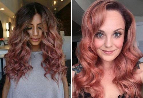 Розовый блонд омбре. Разновидности розовой гаммы омбре