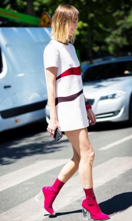 Сапоги с открытым носком с чем носить. Тренд сезона — сапоги-носки: 10 образов, которые никого не оставят равнодушным